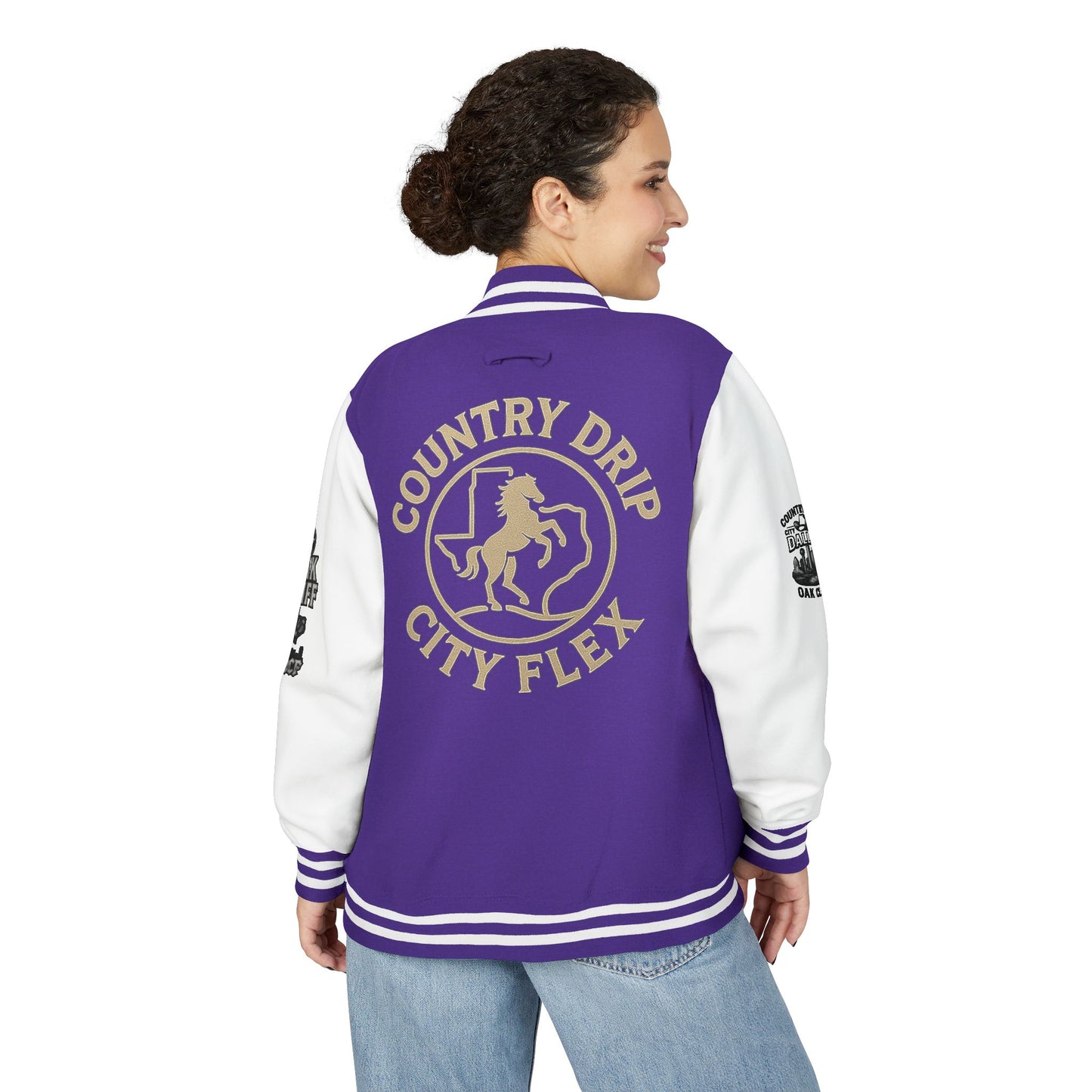 Stylish Country Drip City Flex Heavyweight Letterman Jacket