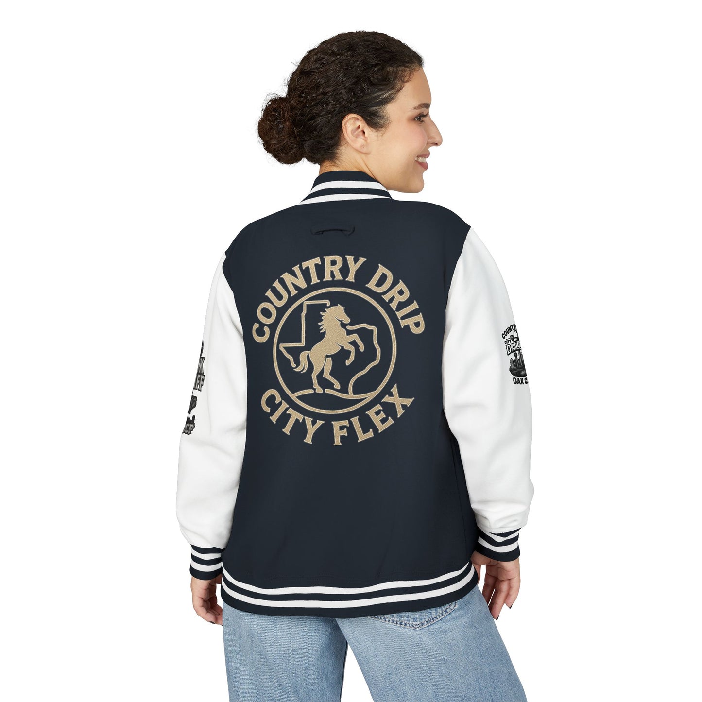Stylish Country Drip City Flex Heavyweight Letterman Jacket