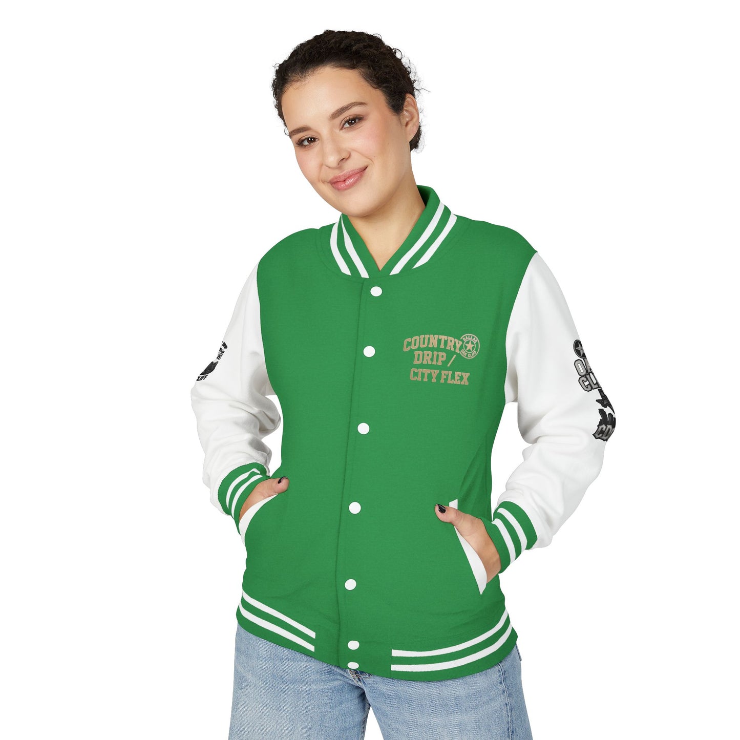 Stylish Country Drip City Flex Heavyweight Letterman Jacket