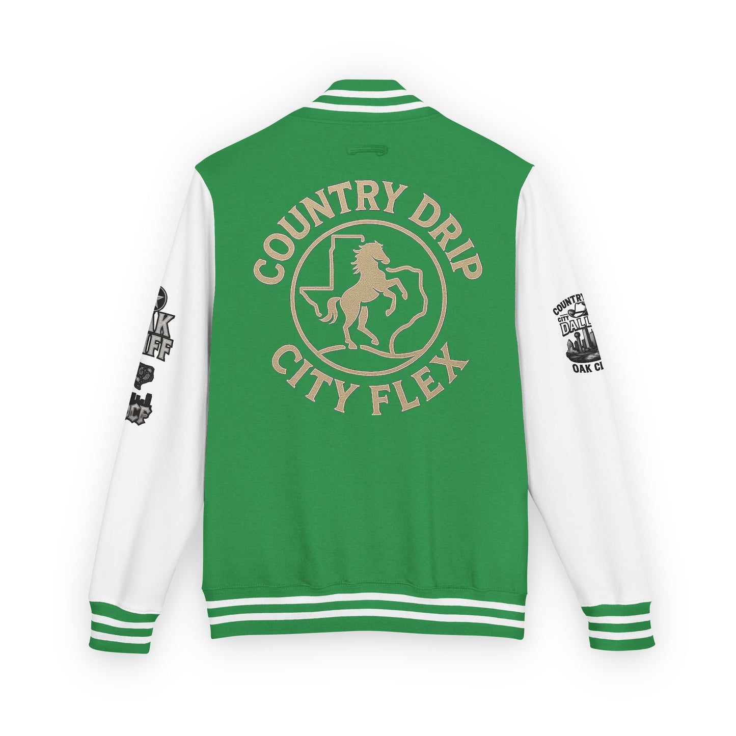 Stylish Country Drip City Flex Heavyweight Letterman Jacket