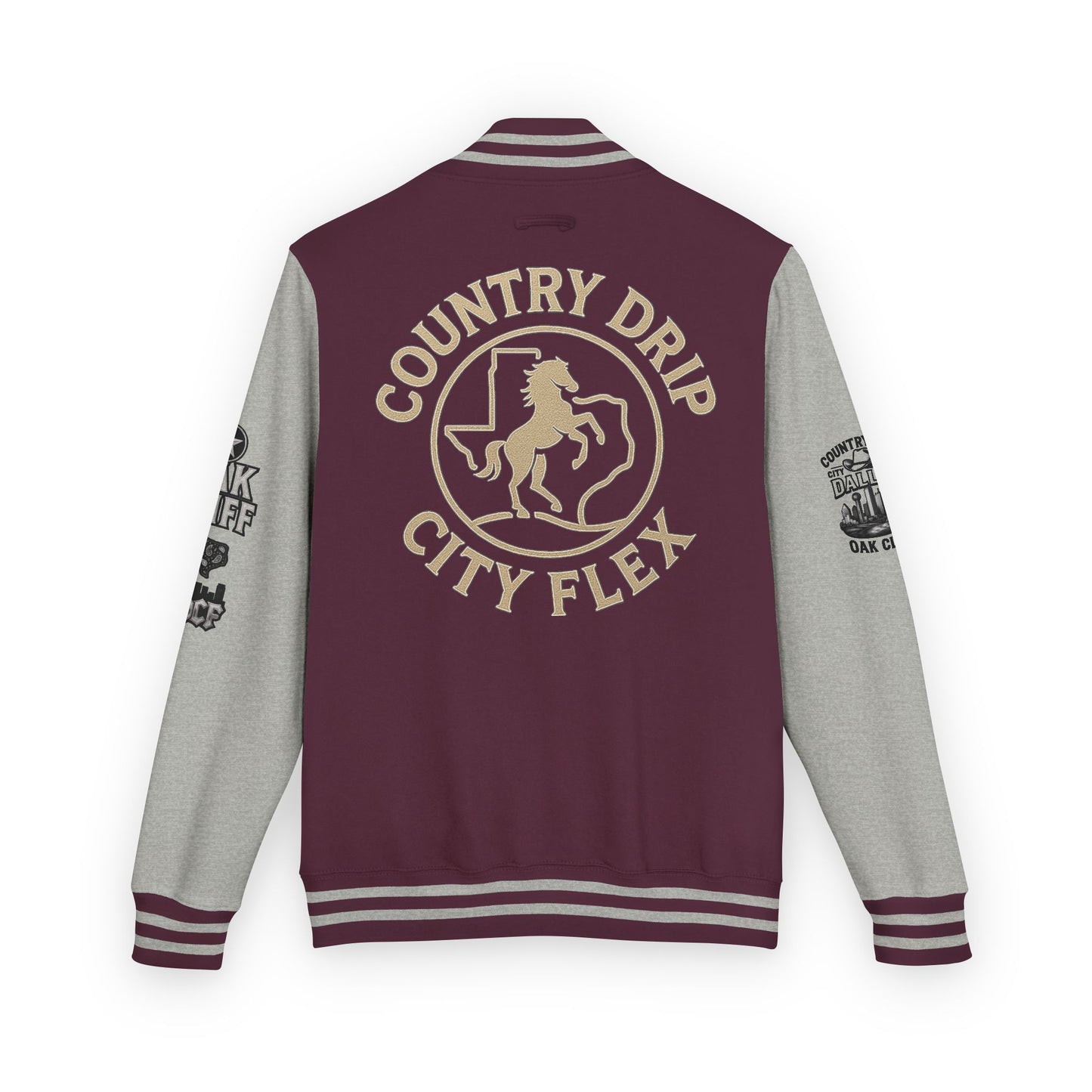 Stylish Country Drip City Flex Heavyweight Letterman Jacket