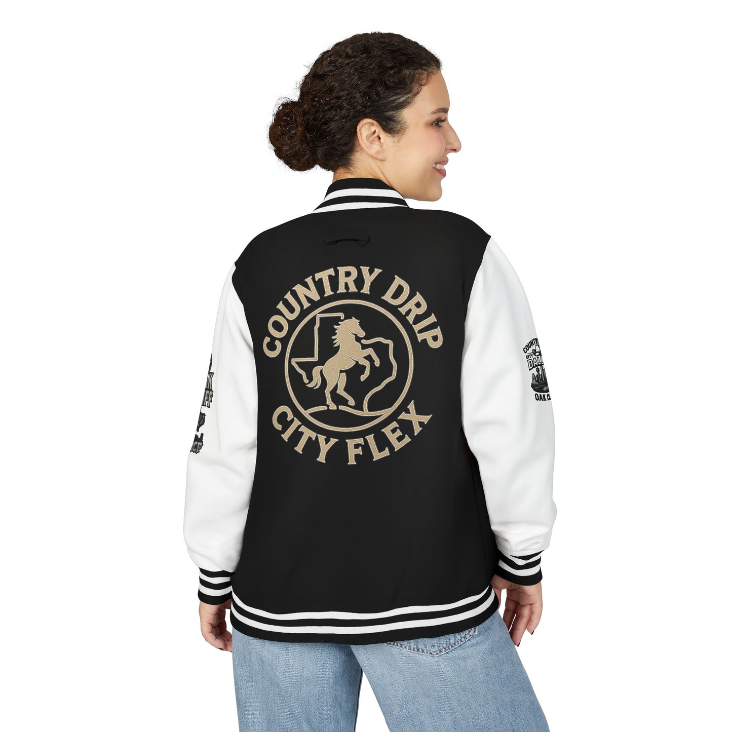 Stylish Country Drip City Flex Heavyweight Letterman Jacket