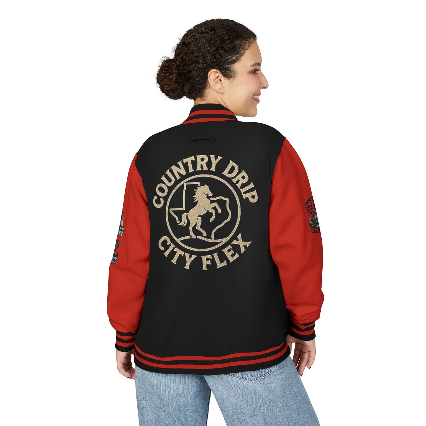 Stylish Country Drip City Flex Heavyweight Letterman Jacket
