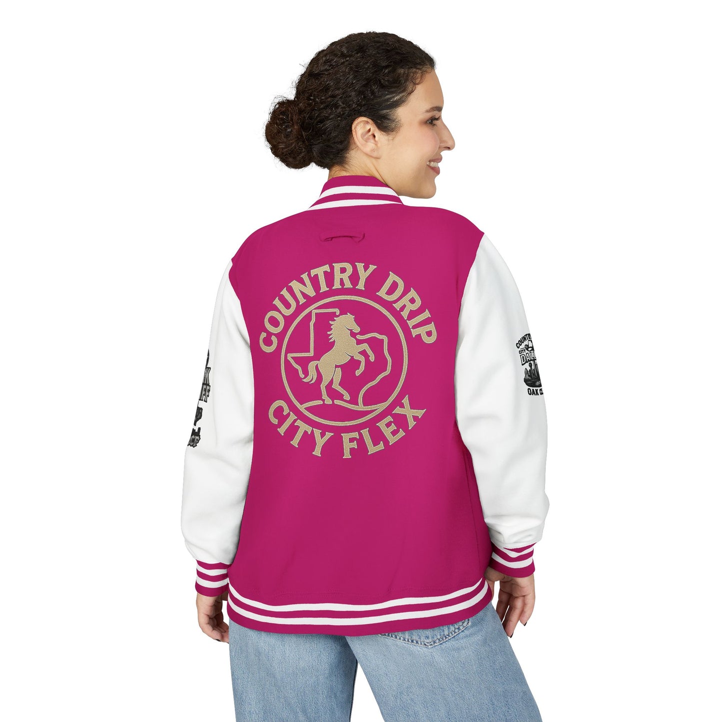 Stylish Country Drip City Flex Heavyweight Letterman Jacket
