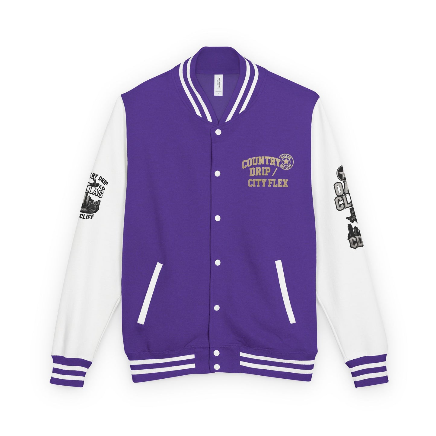 Stylish Country Drip City Flex Heavyweight Letterman Jacket