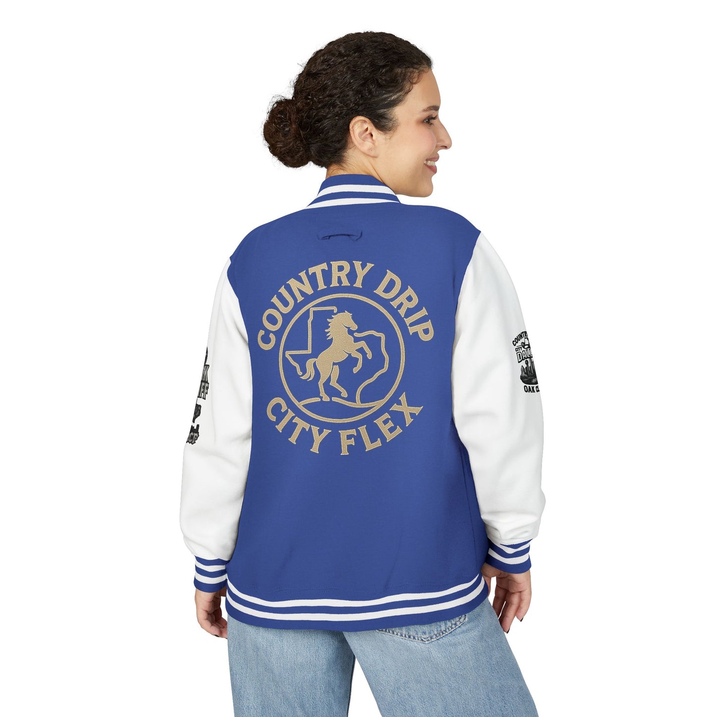 Stylish Country Drip City Flex Heavyweight Letterman Jacket