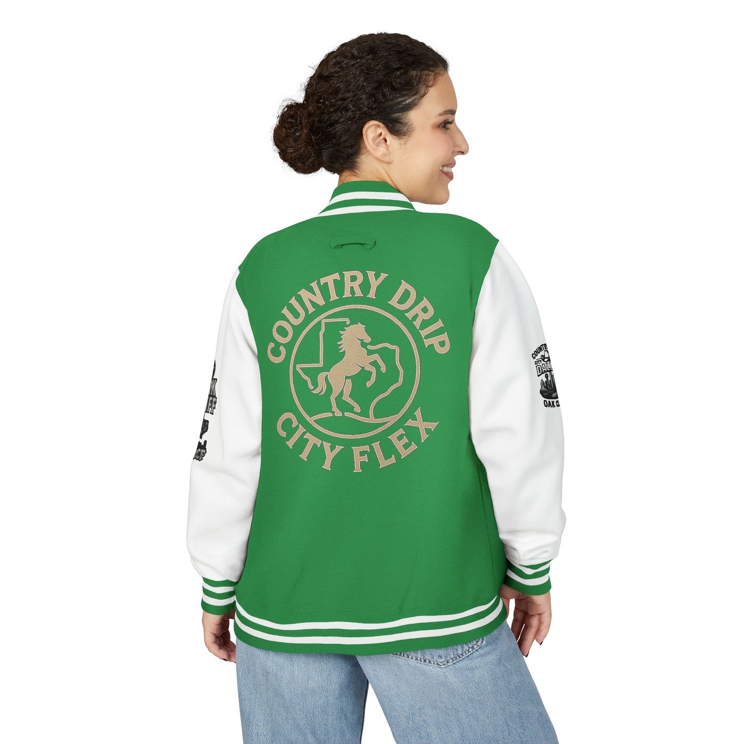 Stylish Country Drip City Flex Heavyweight Letterman Jacket