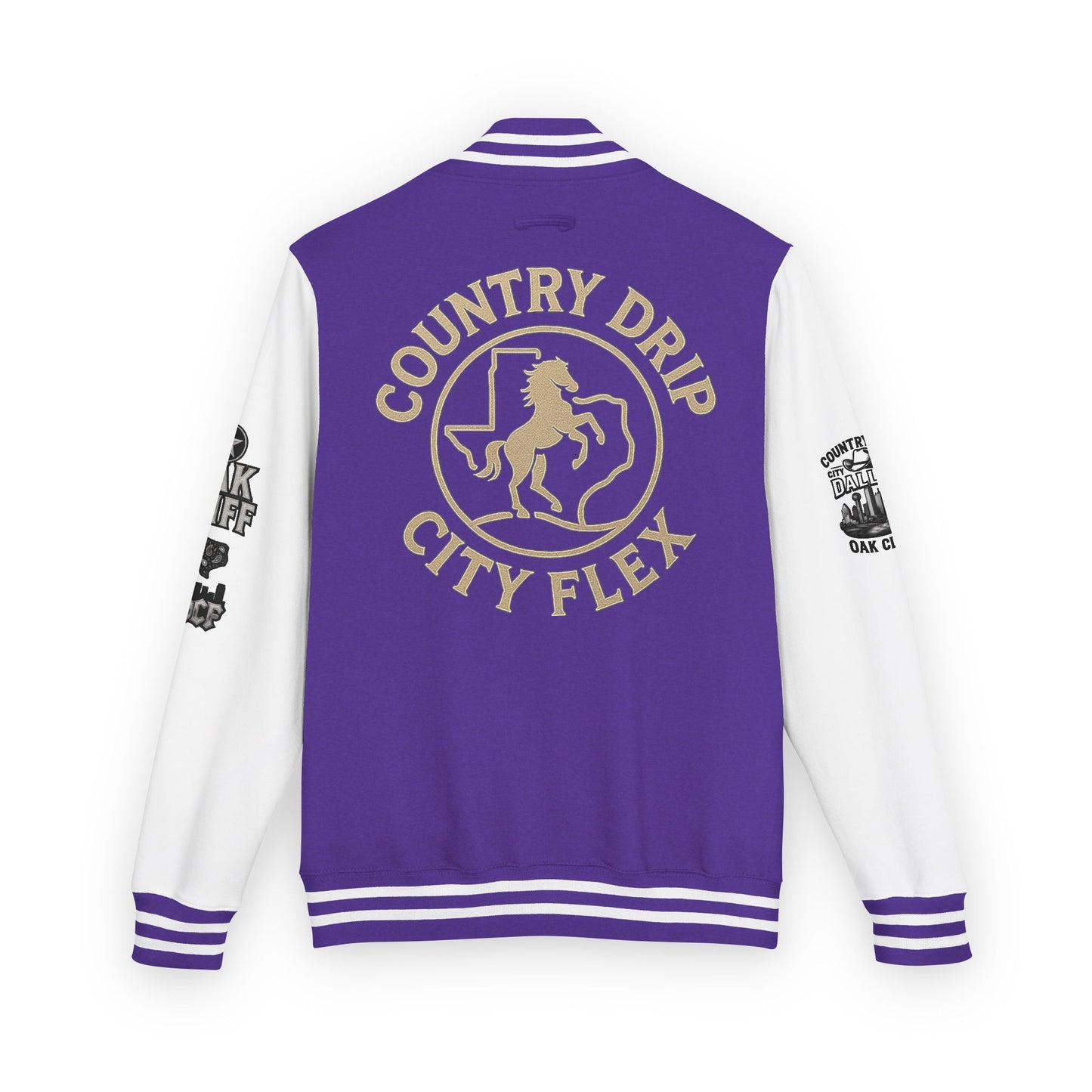 Stylish Country Drip City Flex Heavyweight Letterman Jacket