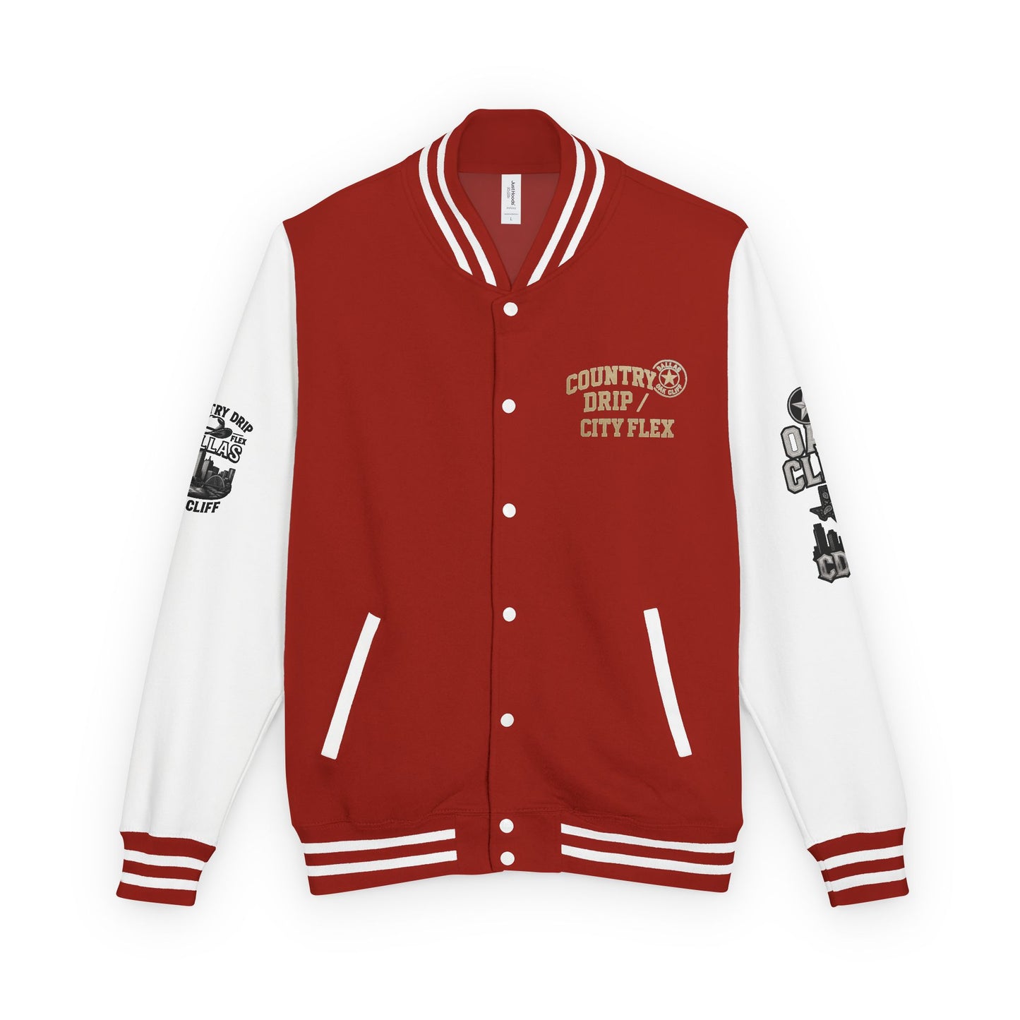 Stylish Country Drip City Flex Heavyweight Letterman Jacket