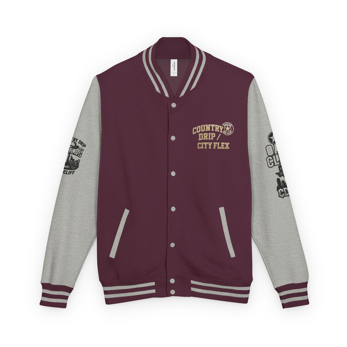 Stylish Country Drip City Flex Heavyweight Letterman Jacket