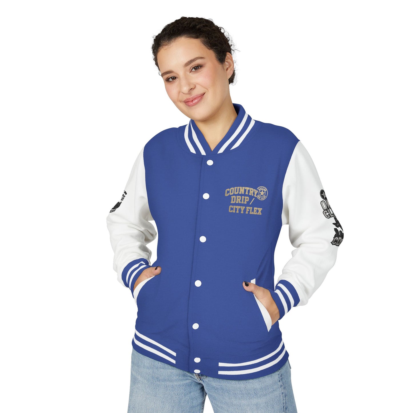 Stylish Country Drip City Flex Heavyweight Letterman Jacket